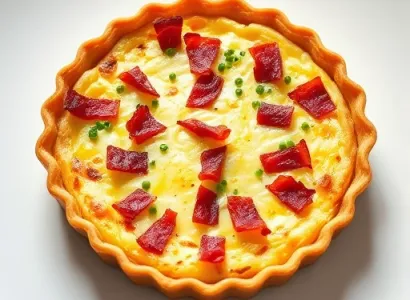 Quiche au bacon et fromage