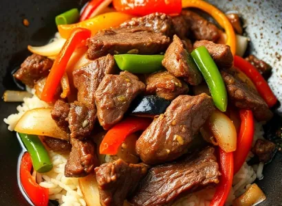 Steak de flanc sauté