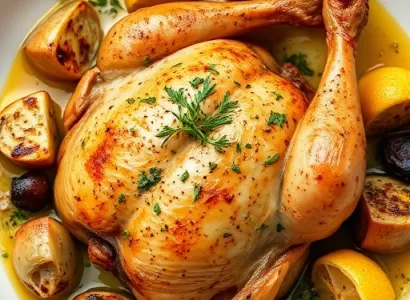 Poulet aux artichauts