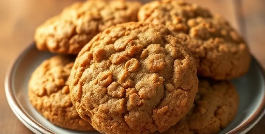 Biscuits au gingembre aux flocons d'avoine