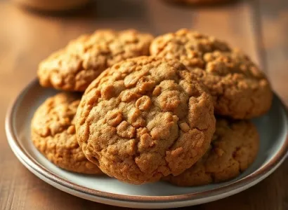 Biscuits au gingembre aux flocons d'avoine