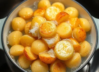 Préparation de pommes de terre pour hash browns