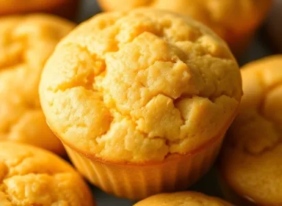 Muffins de maïs jaune sans gluten