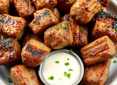Brochettes d'agneau à la grecque
