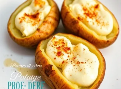 Pommes de terre à la crème et fromage
