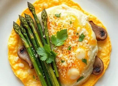 Omélette à l'asperge