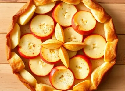 Tarte aux pommes et soda
