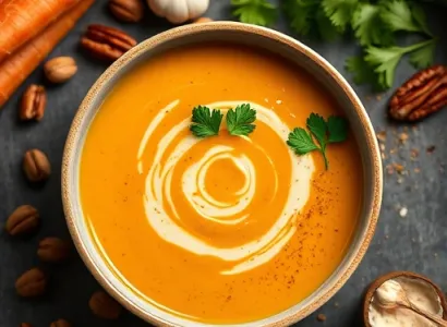 Potage de carottes à l'orange