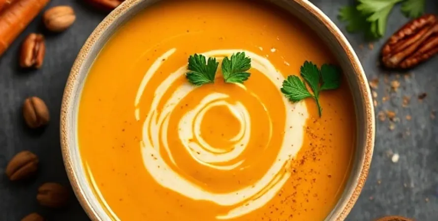 Potage de carottes à l'orange