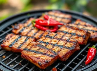 Côtes de porc au pouvoir du chili