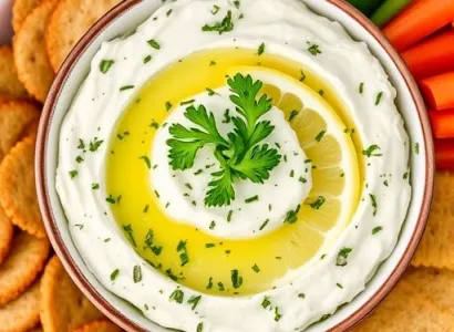 Dip au concombre et aux herbes