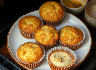 Muffins au beurre de cacahuète