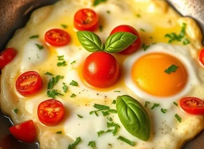 Oeufs au basilic