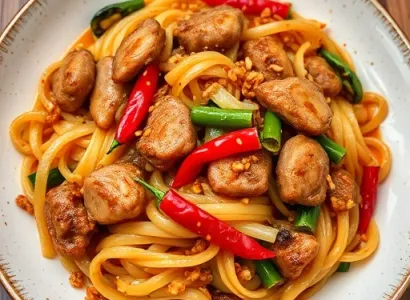 Poulet Chow Mein
