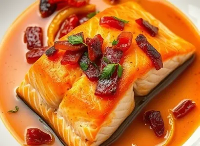 Saumon au bacon et sauce hoisin