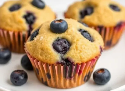 Muffins sains aux myrtilles