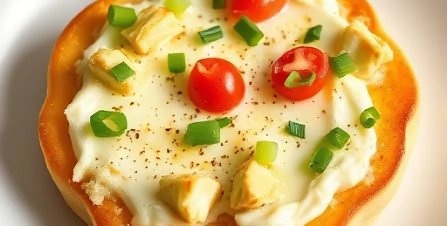 Tartine chaude au parmesan et artichaut