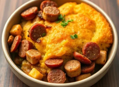 Farce créole au cornbread