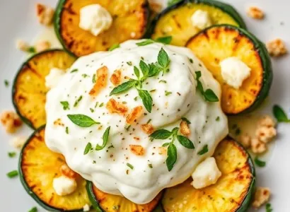 Courgettes rôties à la grecque