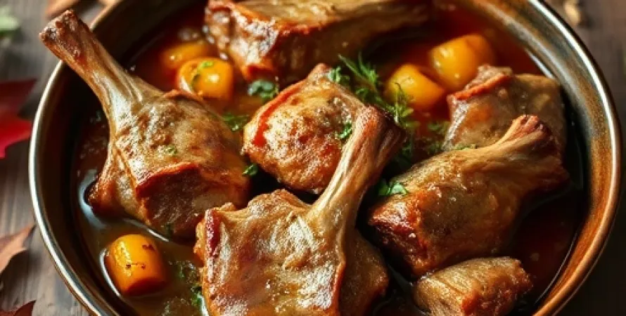 Pieds de porc braisés