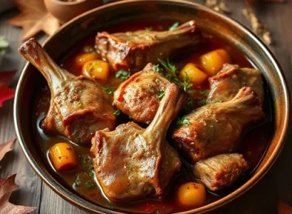 Pieds de porc braisés