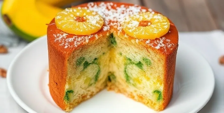Gâteau de courgette et ananas