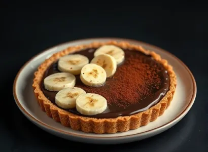 Tarte banane cacao végane