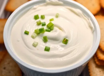 Crème de fromage à l'échalote