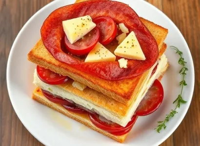 Strata italienne au saucisson