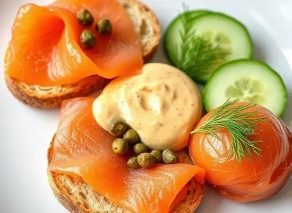 Crostini au Saumon Fumé