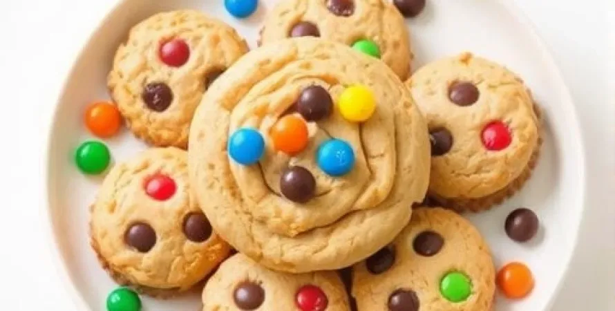 Biscuits aux M&M's et chocolat