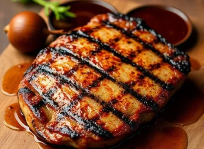 Steak mariné à la moutarde