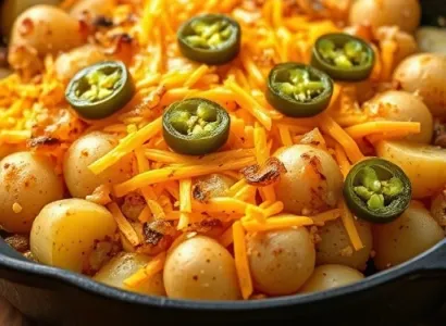 Pommes de terre cheddar jalapeno