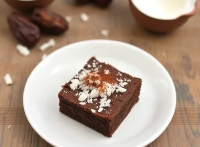 Brownies au coco sans blé sans sucre