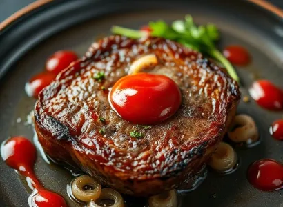 Steak haché au ketchup