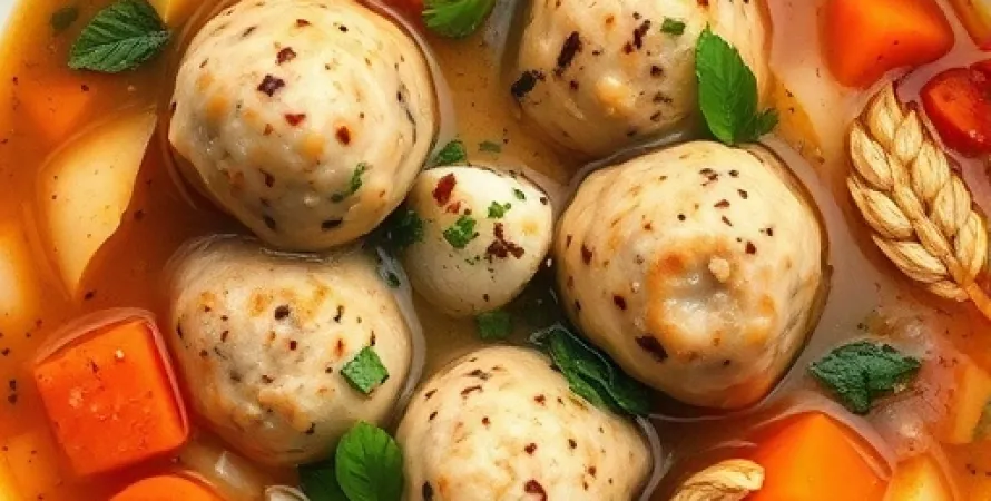 Potage italien au poulet et au blé