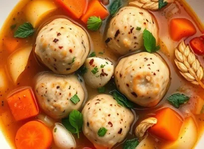 Potage italien au poulet et au blé