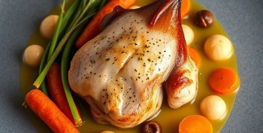 Veau caramélisé avec légumes racines