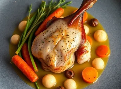 Veau caramélisé avec légumes racines