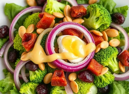 Salade de brocolis et raisins