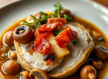 Poulet farcis aux champignons