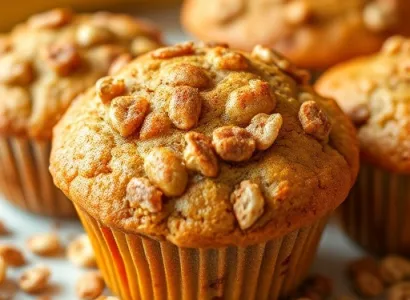Muffins à la banane et aux céréales