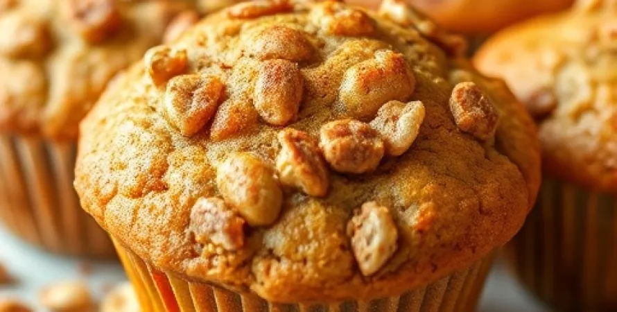 Muffins à la banane et aux céréales