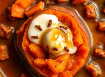 Pommes de terre douces au bourbon