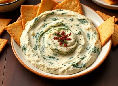 Dip d'artichaut et d'épinard