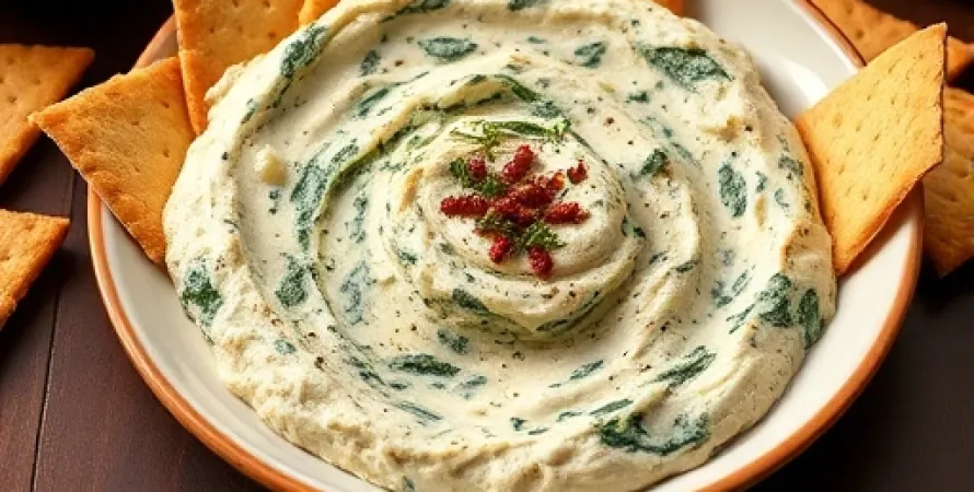 Dip d'artichaut et d'épinard
