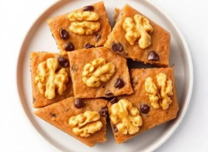 Blondies aux noix et chocolat