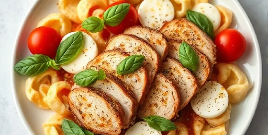 Pâtes au poulet pané