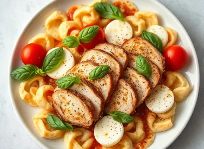 Pâtes au poulet pané