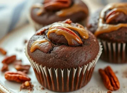 Muffins au Chocolat Caramel